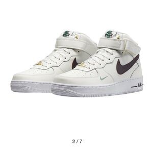 Nike Air Force 1 Mid 40th Anniversary Sail Brown Basalt offwhite color size 8